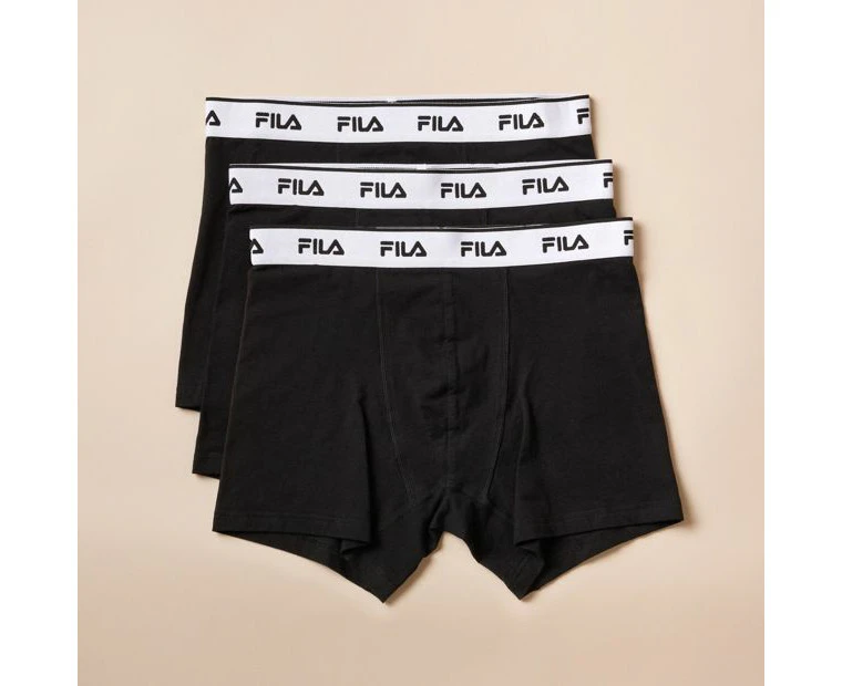 Fila 3 Pack Sports Trunks - Black