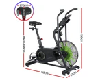 Everfit Air Bike Dual Action Exercise Bike Fitness Home Gym Cardio