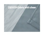 Artiss 2X 132x304cm Blockout Sheer Curtains Light Grey