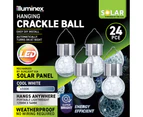 illuminex 24PCE Hanging Solar Cracker Balls Weatherprooof 12.5 x 5.4cm