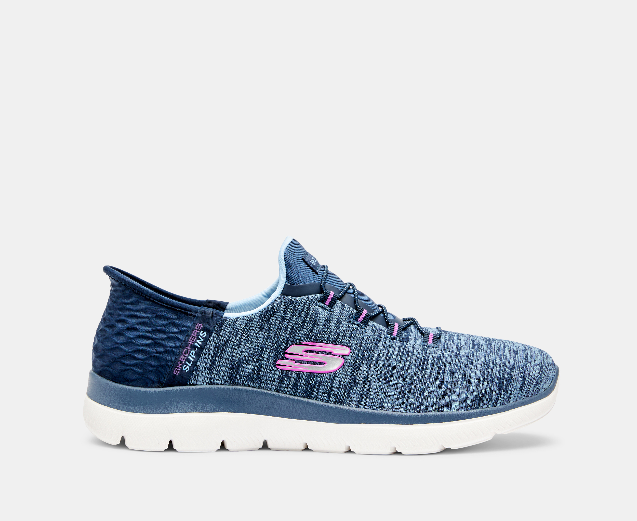 Skechers Women's Slip-Ins Summits Dazzling Haze Runners - Navy/Purple ...