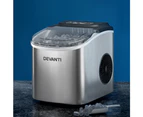 Devanti 12kg Ice Maker Machine w/Self Cleaning Silver