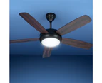 Devanti 52'' Ceiling Fan AC Motor 5 Blades w/Light - Dark Wood