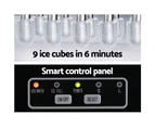 Devanti 12kg Ice Maker Machine w/Self Cleaning Silver