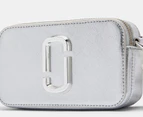 Marc Jacobs The Metallic Snapshot DTM Camera Crossbody Bag - Silver