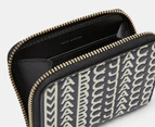 Marc Jacobs The Monogram Zip Around Wallet - Cloud White/Black