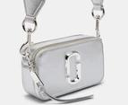 Marc Jacobs The Metallic Snapshot DTM Camera Crossbody Bag - Silver