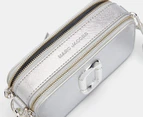 Marc Jacobs The Metallic Snapshot DTM Camera Crossbody Bag - Silver