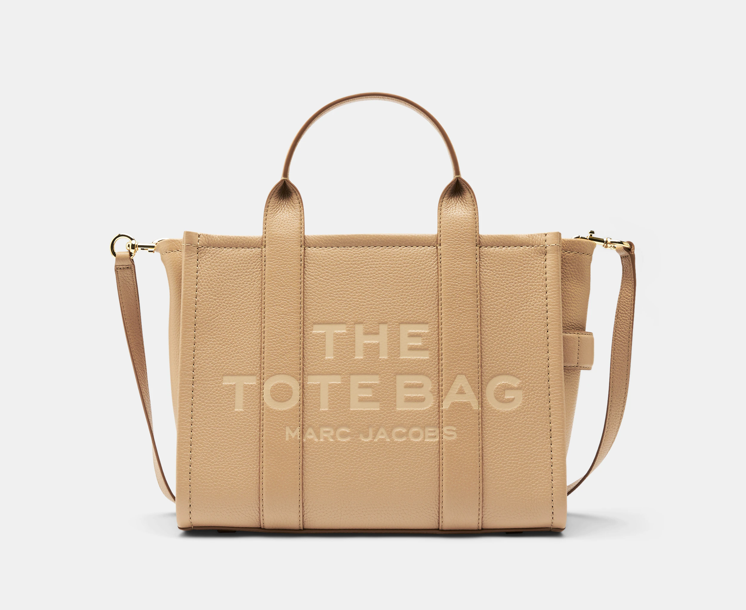 Marc Jacobs The Leather Medium Tote Bag - Camel