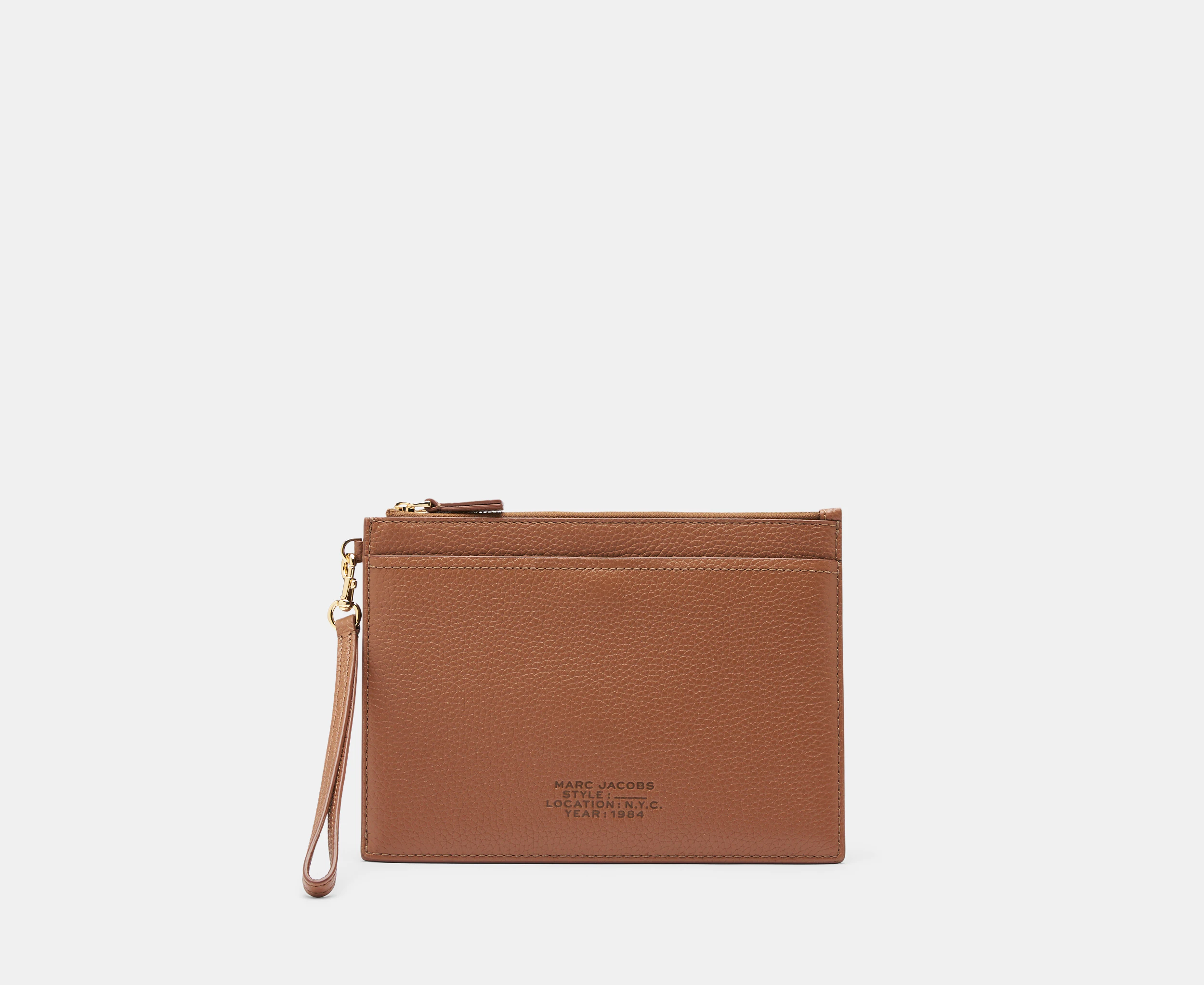 Marc Jacobs The Leather Small Wristlet - Argan Oil