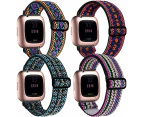 3 Packs Compatible with Apple Watch Band Scrunchies 38mm Cloth Soft Pattern Printed Fabric Wristband Bracelet Women IWatch Elastic Scrunchy Bands 40mm 41mm