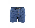Blue Denim Womens Shorts - Blue