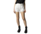 Denim Womens Shorts - White