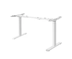 Oikiture Standing Desk Leg Frame Dual Motor White