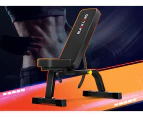 BLACK LORD Commercial Weight Bench Flat Incline Press Sit-up Fitness Home Gym