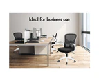 ALFORDSON Mesh Office Chair Executive Tilt Fabric Seat Racing Work Computer Black & White