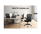 ALFORDSON Mesh Office Chair Executive Tilt Fabric Seat Racing Work Computer All Black