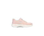 Womens Skechers Go Walk Arch Fit Unify Light Pink Athletic Shoes - Pink