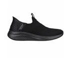 Womens Skechers Slip-Ins Ultra Flex 3.0 Cozy Streak Black Athletic Shoes - Black