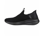 Womens Skechers Slip-Ins Ultra Flex 3.0 Cozy Streak Black Athletic Shoes - Black