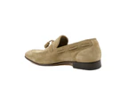 Suede Leather Loafers - Taupe