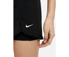 Nike Womens Black Lace-Up Shorts - Black