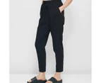 Target Double Jersey Drop Crotch Pants - Black