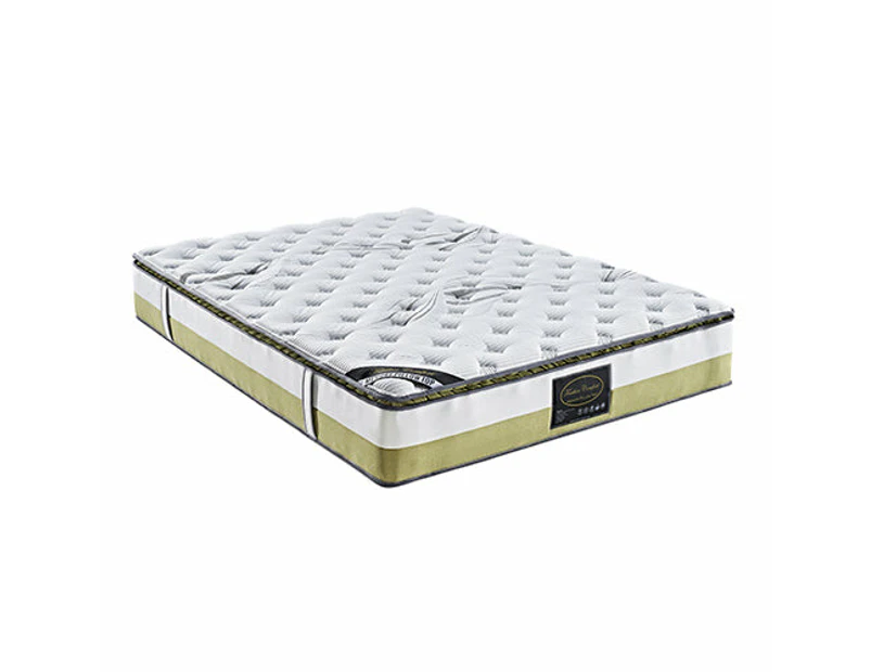 Queen Mattress Memory Pillow Top Pocket Spring Foam Medium Firm Bed