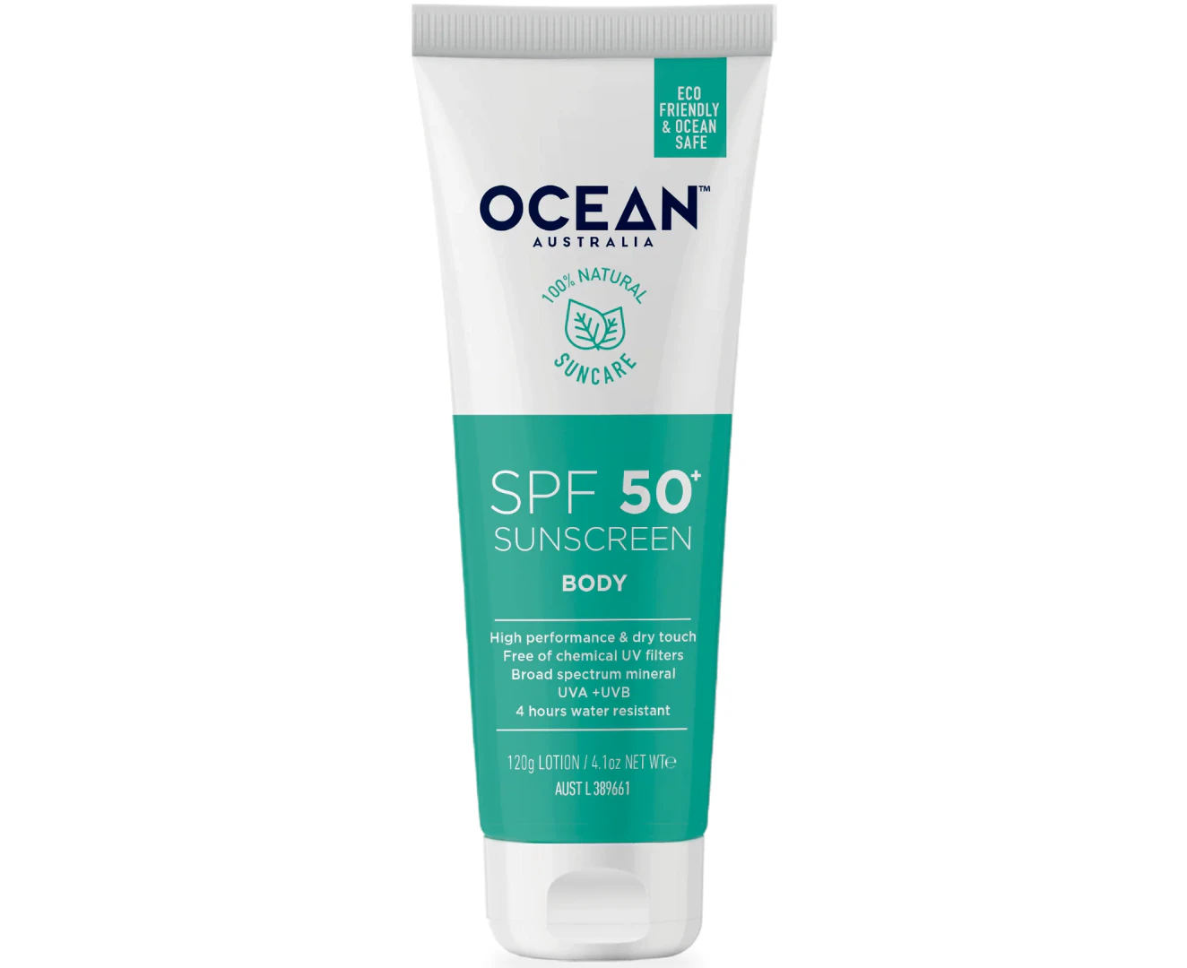 Ocean Australia Natural, Ethical & Reef Friendly Body Sunscreen SPF 50+ (120 g)