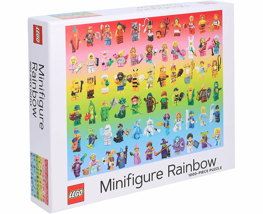 LEGO Minifigure Rainbow 1000Piece Puzzle by LEGO