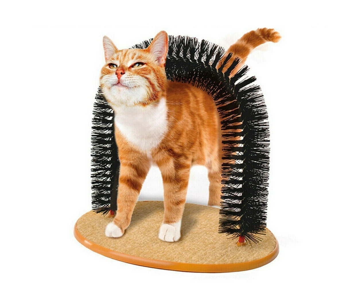 Pets Cat Arch Self Groomer Massager Groom Toy Dog Brushes Puppy Scratcher Toys