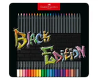 Faber Castell Black Edition Colour Pencils Tin 24 Pack Set