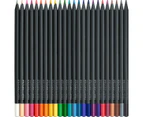 Faber Castell Black Edition Colour Pencils Tin 24 Pack Set