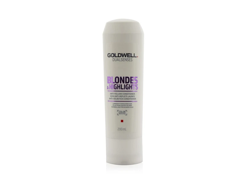 Goldwell Dual Senses Blondes & Highlights AntiYellow Conditioner (Luminosity For Blonde Hair) 200ml/6.8oz