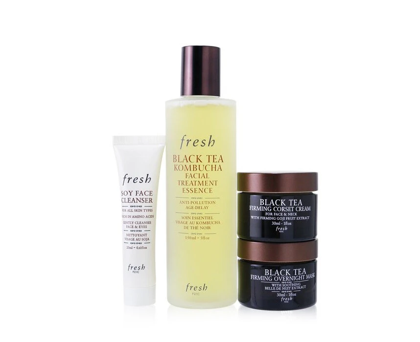 Fresh Black Tea Firming Beauty Bundle Set 4pcs