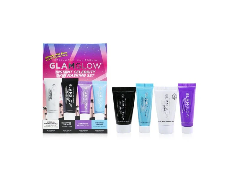 Glamglow Instant Celebrity Skin Masking Set: 1x Supermud Clearing Treatment  15g/0.5oz + 1x Youthmud Glow Stimulating Treatment  15g/0.5oz + 1x Thris