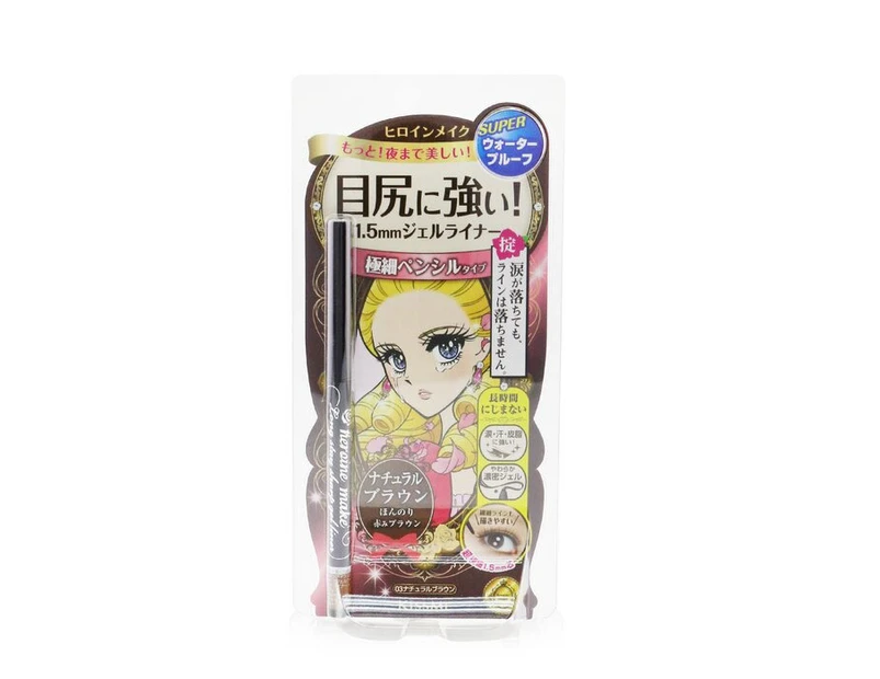 KISS ME Heroine Make Long Stay Sharp Gel Liner Super Waterproof - # 03 Natural Brown  0.07g