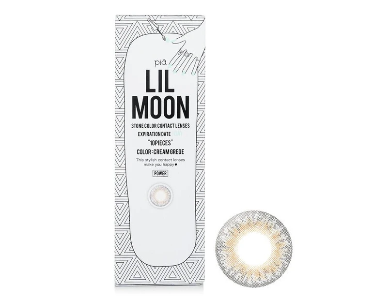 Pia Lilmoon Cream Grege 1 Day Color Contact Lenses   2.00 10pcs