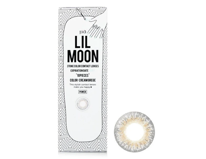 Pia Lilmoon Cream Grege 1 Day Color Contact Lenses   4.00 10pcs