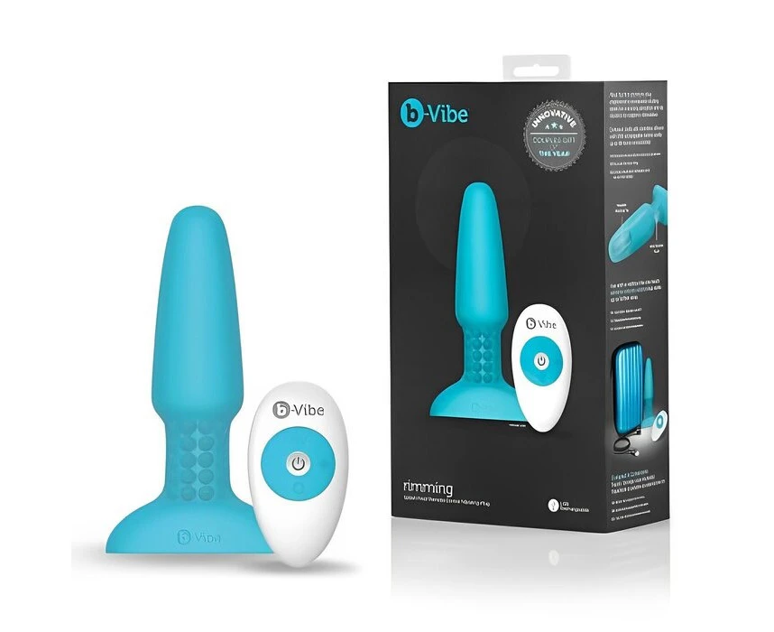 B-Vibe Rechargeable Rimming Plug Anal Vibrator - Teal