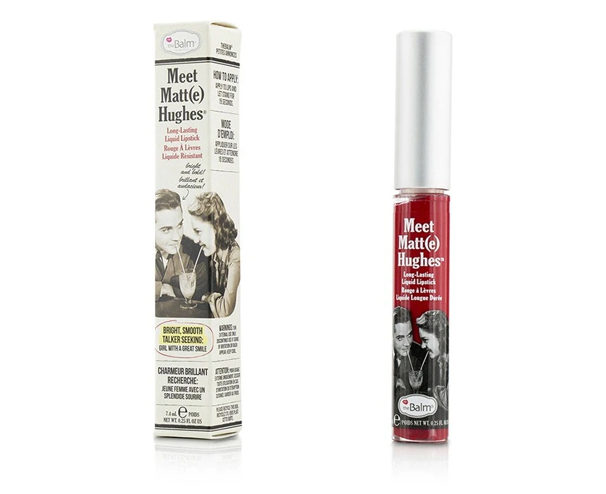 TheBalm Meet Matte Hughes Long Lasting Liquid Lipstick  Devoted 7.4ml/0.25oz