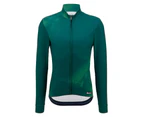 Santini Men's Pure Dye Long Sleeve Jersey - Green