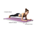 Two Tone Colours 6Mm Tpe Non Slip Yoga Mat Home Gym Fitness Equipment Exercise - Red