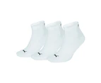 Puma Trainer Socks 3 Pair Pack / Mens Socks (White) - FS2211