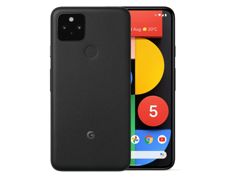 Google Pixel 5 5G (128GB/8GB, 6.0'') - Just Black - As New  - Refurbished - Refurbished Grade A