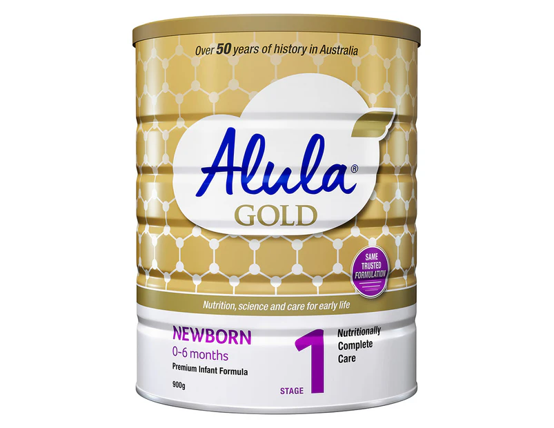 Alula Gold Stage 1 Newborn Infant Formula 0-6 Months 900g