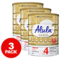 3 x Alula Gold Stage 4 Junior Milk Drink 2+ Years 900g