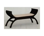 CT Upholstered 2 Seater Stool