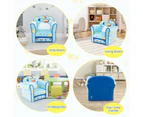 Giantex Kids Sofa Velvet Children Armchair Upholstered Couch w/Cute Spacecraft Pattern Bedroom Living Room