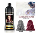 Herbishh Magic Hair Colour Dye Shampoo 2 Sets 500ML 3 In 1 - Burgundy